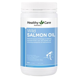 (PRE ORDER) Healthy Care Wild Salmon Oil 1000mg 500 Capsules shelf life 2yrs